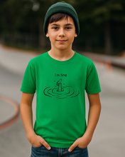 Dječija Organska Majica – I’m Fine Smiješni Print - tsrm9-1