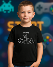 Dječija Organska Majica – I’m Fine Smiješni Print - tsrm9-1