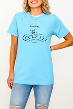 Ženska Streetwear Organska Pamučna Majica – “I’m Fine” Smiješni Print Dizajn - tsrm9-1